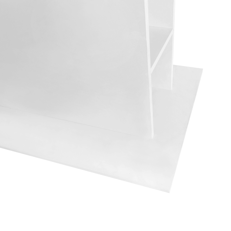 Mesa Extensible Multifuncional de Comedor en Metal y Aglomerado con Estantes Blanco