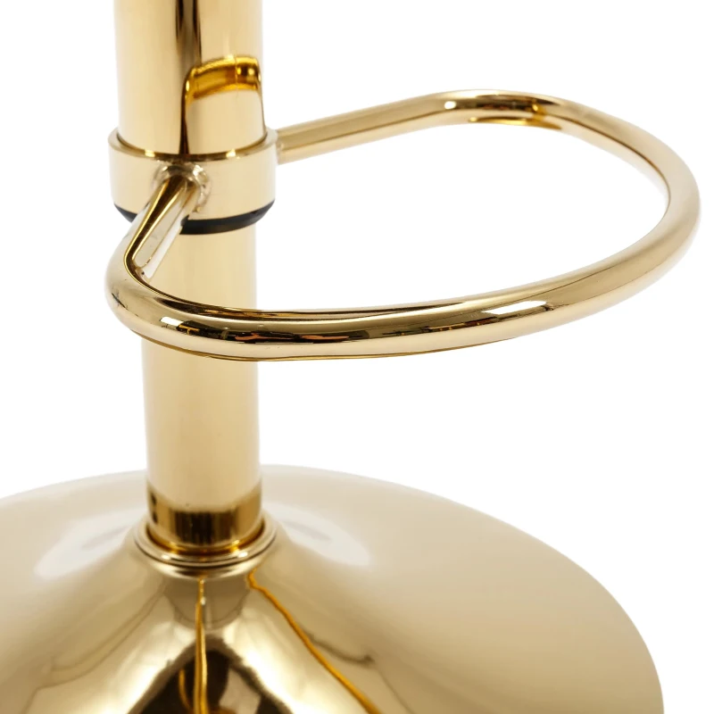 Set aus 2 drehbaren und höhenverstellbaren Barhockern mit Lehne und Fußstütze für Küche und Esszimmer, Grau