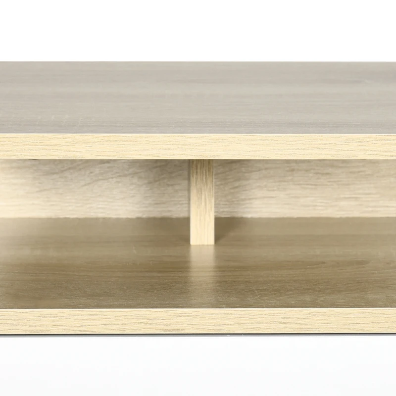 HOMCOM Set da 2 Comodini Sospesi con Cassetto e Ripiano Superiore, in Legno, 35x32x22.5 cm, Bianco e Rovere