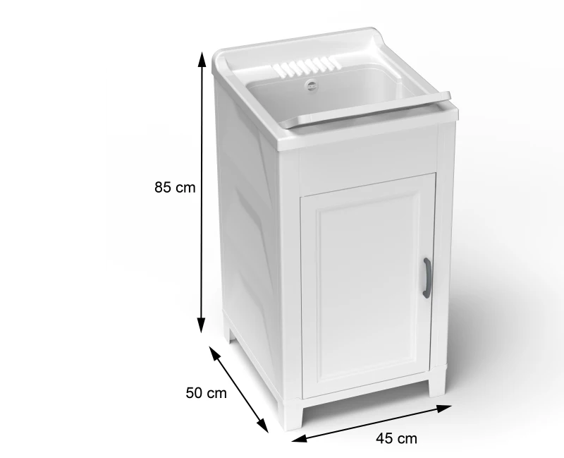 MONGARDI Mobile Lavatoio in resina per esterno-interno 45x50x85