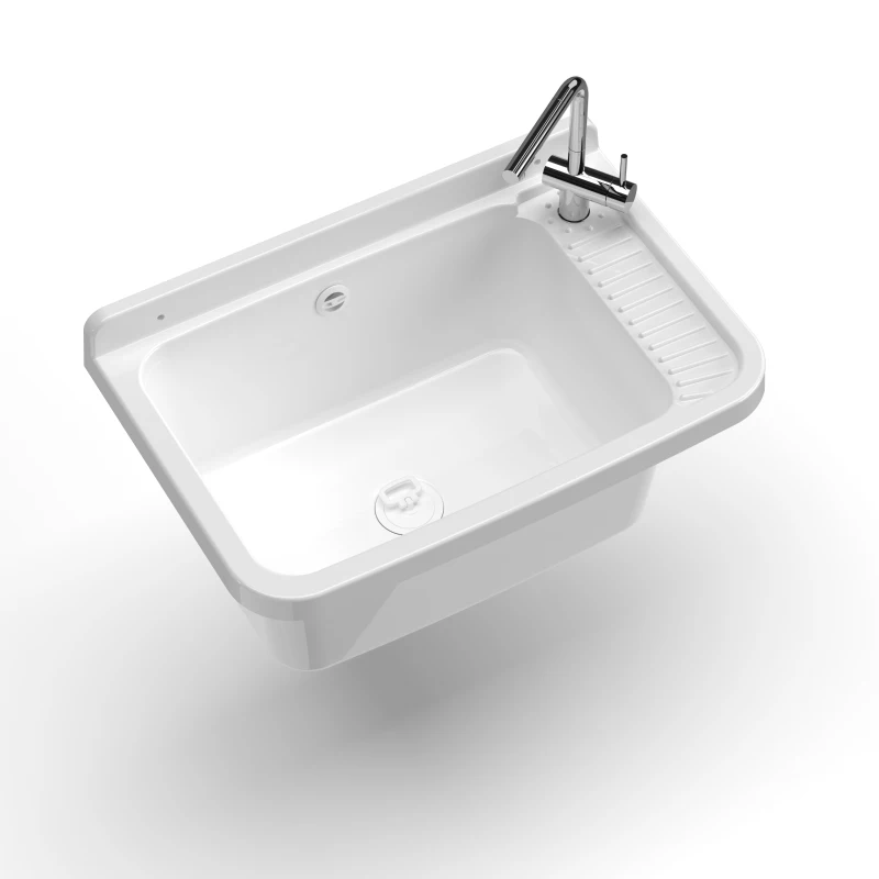 MONGARDI Lavandino pilozzo a muro da esterno 60x40x25