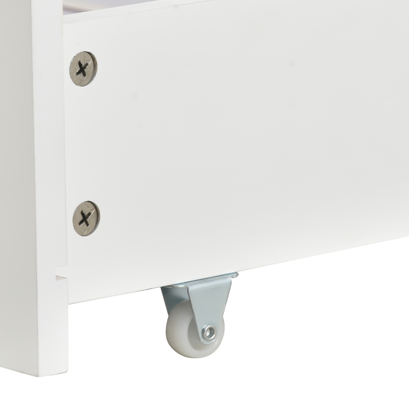 Children's House Tree Canopy Single Bed with Underbed Storage Drawers, Solid Pine Wood and MDF, Safety Rail Guards, 200x96x183 cm, Natural