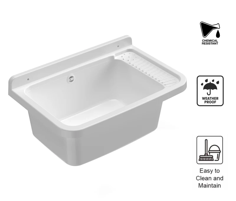 MONGARDI Lavandino pilozzo a muro da esterno 60x40x25