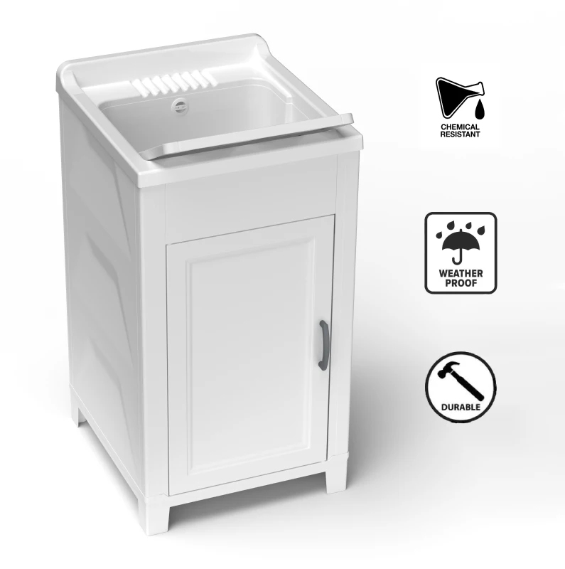 MONGARDI Mobile Lavatoio in resina per esterno-interno 45x50x85