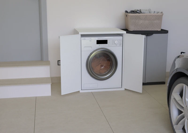 MONGARDI Mobile coprilavatrice in resina per esterno-interno 68,5x64x88