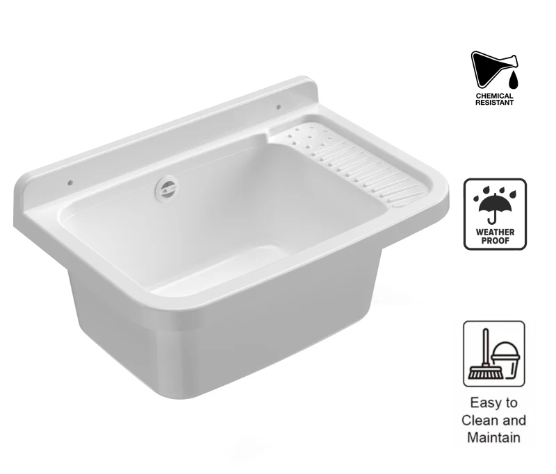 MONGARDI Lavandino pilozzo a muro da esterno 50x35x24