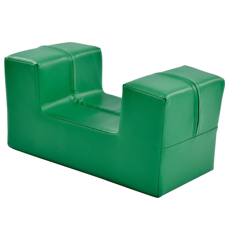 Ensemble de 6 grands blocs de construction pour jouer et grimper avec échelle et toboggan, adapté aux enfants d'âge préscolaire et aux bébés, Coloré