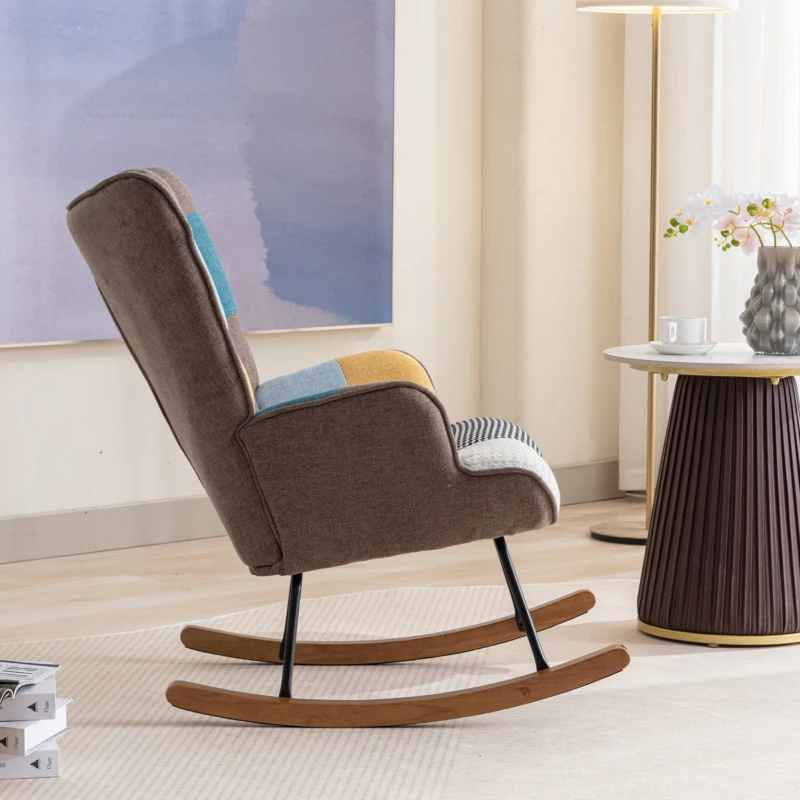 Chaise longue à bascule d'intérieur, Couleurs épissées