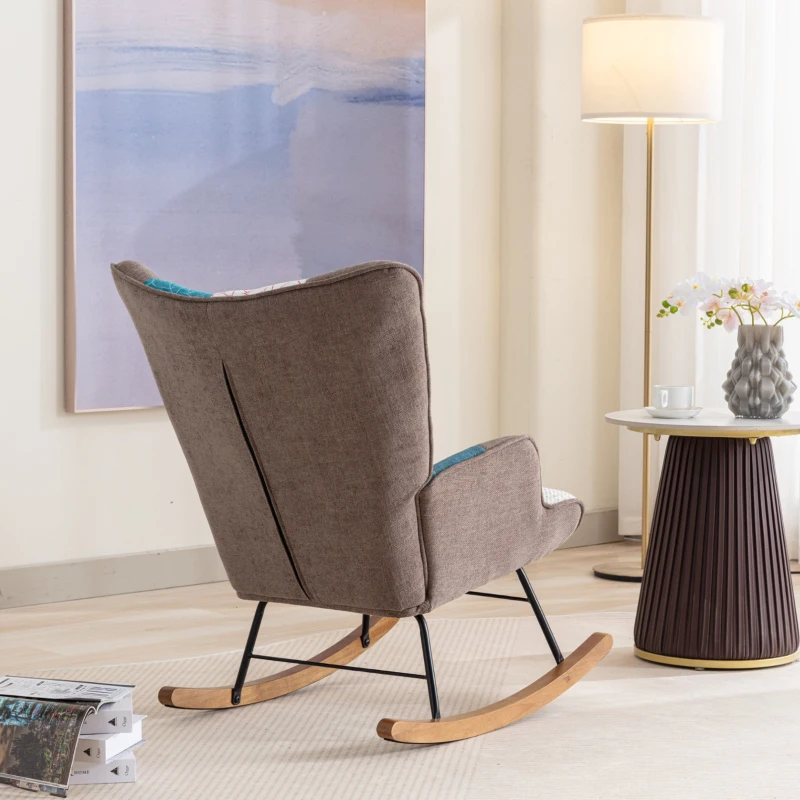 Chaise longue à bascule d'intérieur, Couleurs épissées