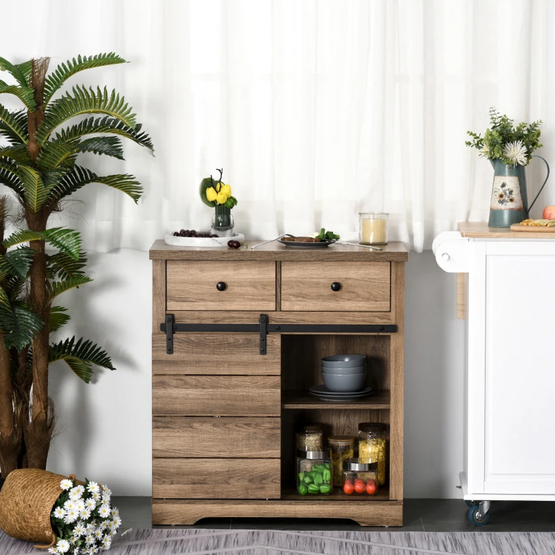 Homcom Dulap Bucatarie – Stil Industrial Vintage