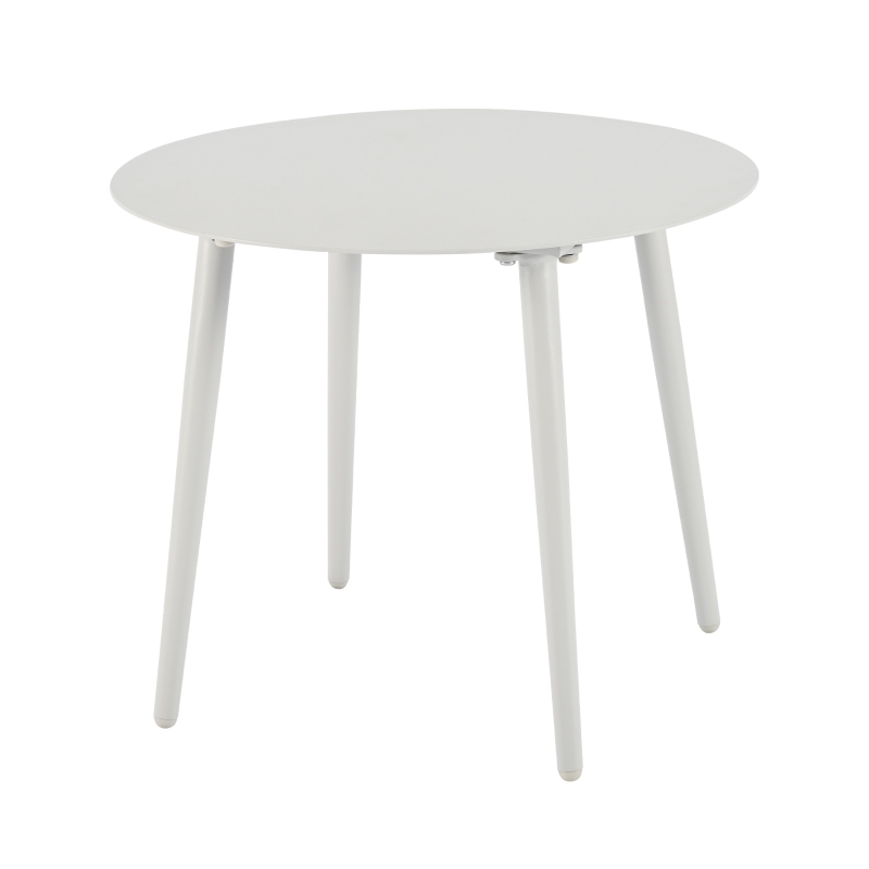 Ensemble Bistro 3 Pièces en Aluminium et Rotin PE pour Balcon, Résistant aux Rayons UV, Charge 150 kg, Beige