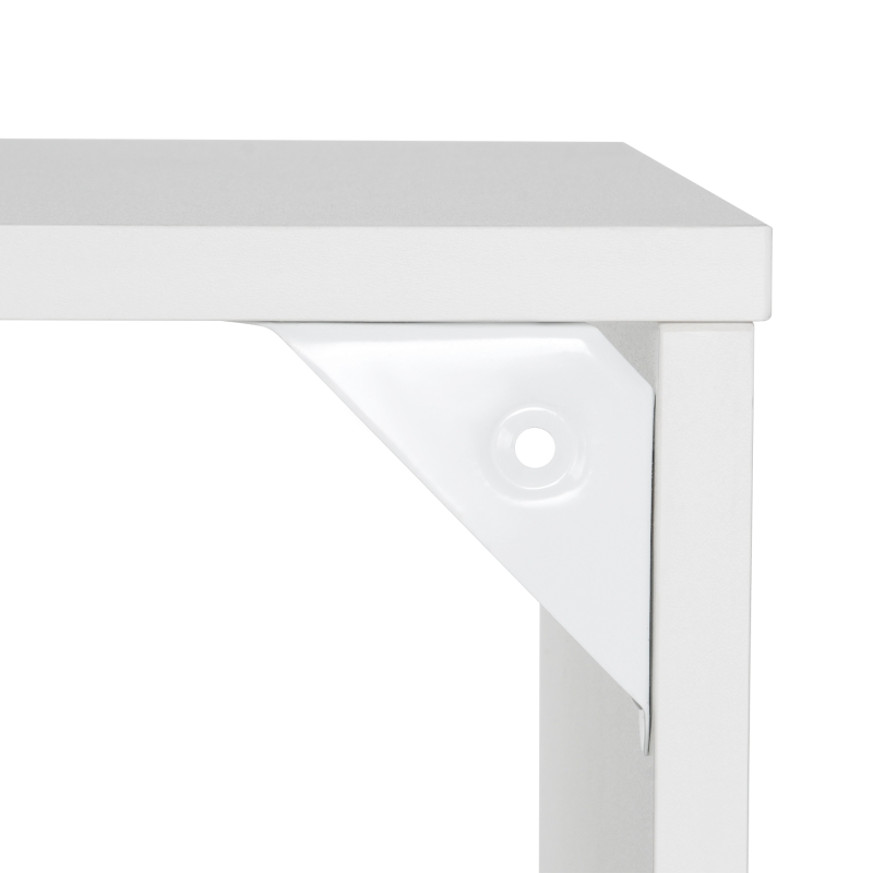 HOMCOM Wandregal, schwebendes Regal, Bücherregal, 60 x 25 x 60 cm, Weiß