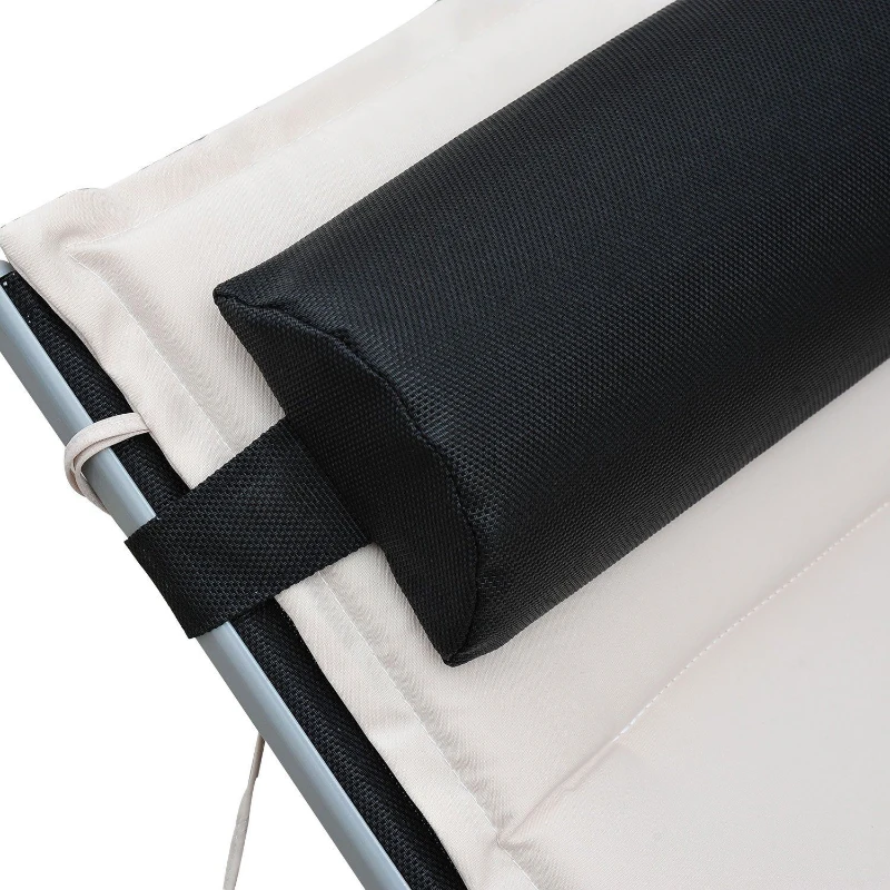 Outsunny Ligstoel ligbank voor buiten tuinstoel relaxstoel ligstoel verstelbaar 2 kleur