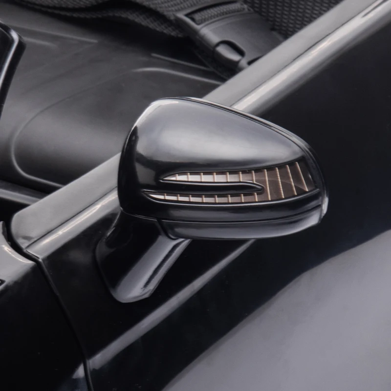 AIYAPLAY Elektryczny samochód dla dzieci z LED, pasem bezpieczeństwa, klaksonem, muzyką, 3-5 km/h, czarny, 107 x 62,5 x 44cm