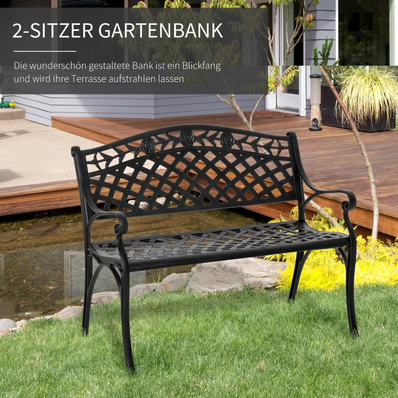 Outsunny 2-zitsbank bank