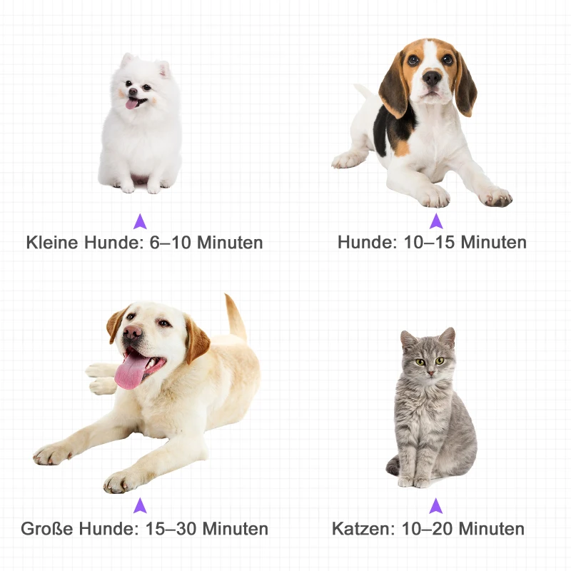 PawHut profesjonalna suszarka dla psów suszarka do sierści dla zwierząt metal żółta