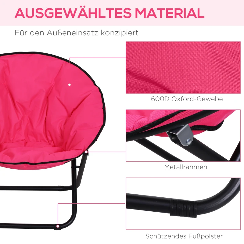 Klapstoel klapfauteuil klapzetel campingstoel tuinstoel loungestoel opvouwbaar gestoffeerd