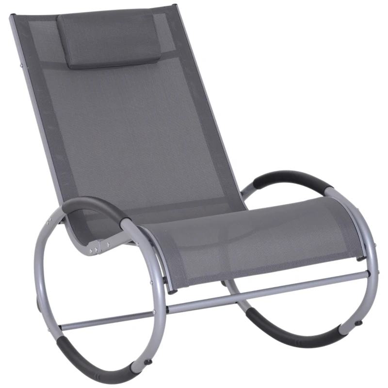 Fotel bujany Outsunny o wymiarach 120 cm x 61 cm x 88 cm