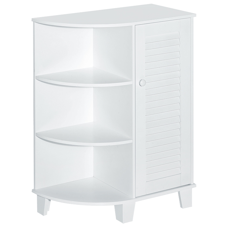 Eckschrank Weiß VASAGLE Eckschrank, Badezimmerschrank, Mit Türen, Verstellbare Ablage Eckschrank Wohnzimmer