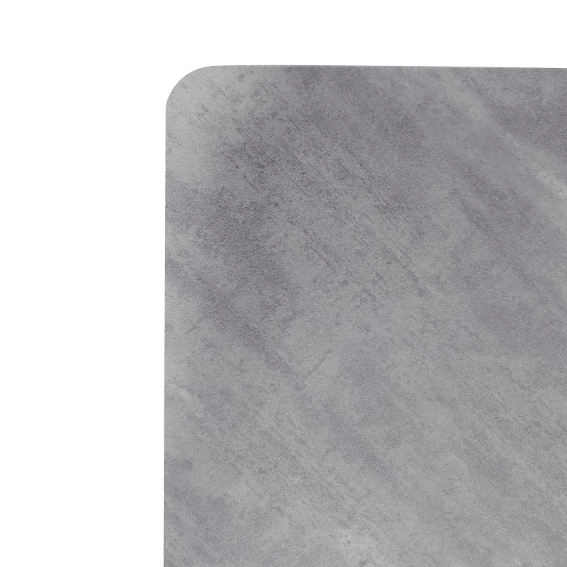 Mesa de Comedor Rectangular Mesa de Comedor Moderna y Minimalista Efecto Cemento 117x68x75 cm Gris