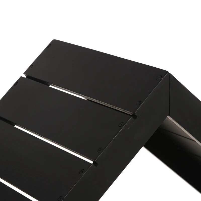 Outsunny Brennholzregal mit zwei Regalen, wetterfest lackiert, stabile Querstreben, 92 x 35,5 x 121,5 cm, Schwarz