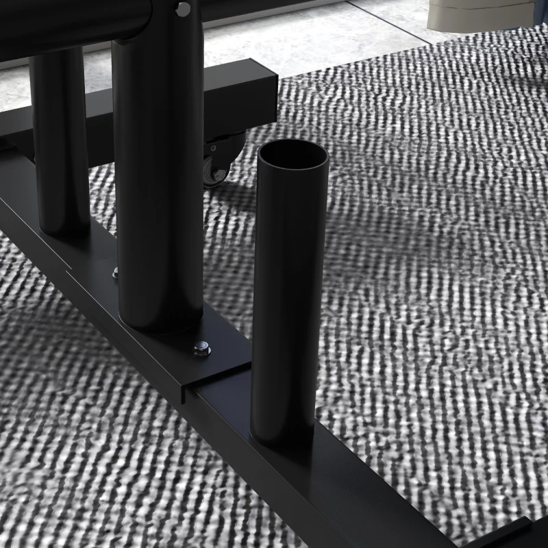 SPORTNOW Stojak na obciążenia sztangowe z kółkami