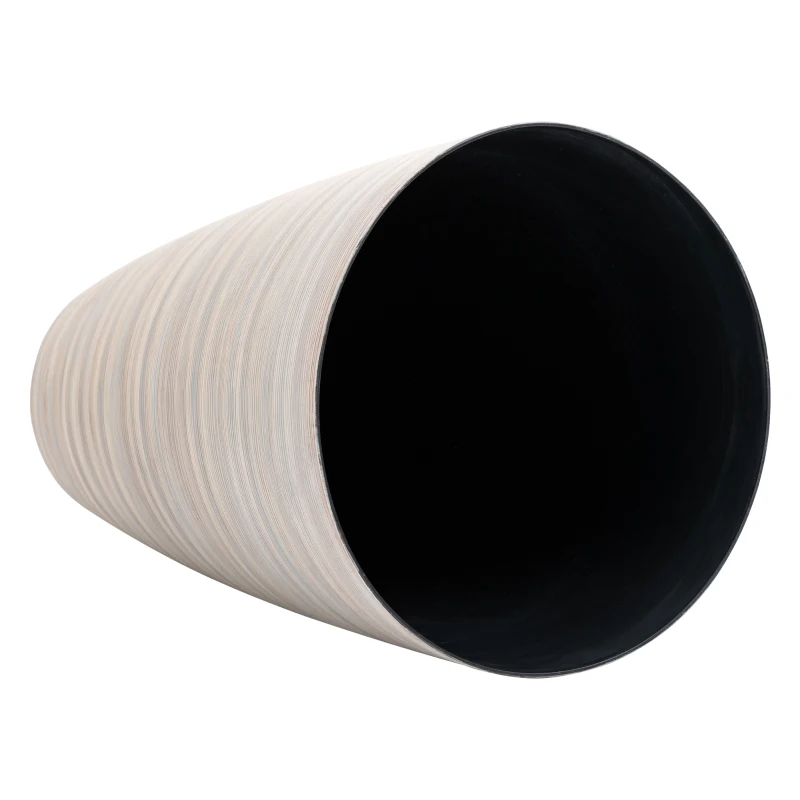 Outsunny 3er-Set Blumentöpfe, Pflanztöpfe, Indoor, Outdoor, 70 cm, Cremeweiß