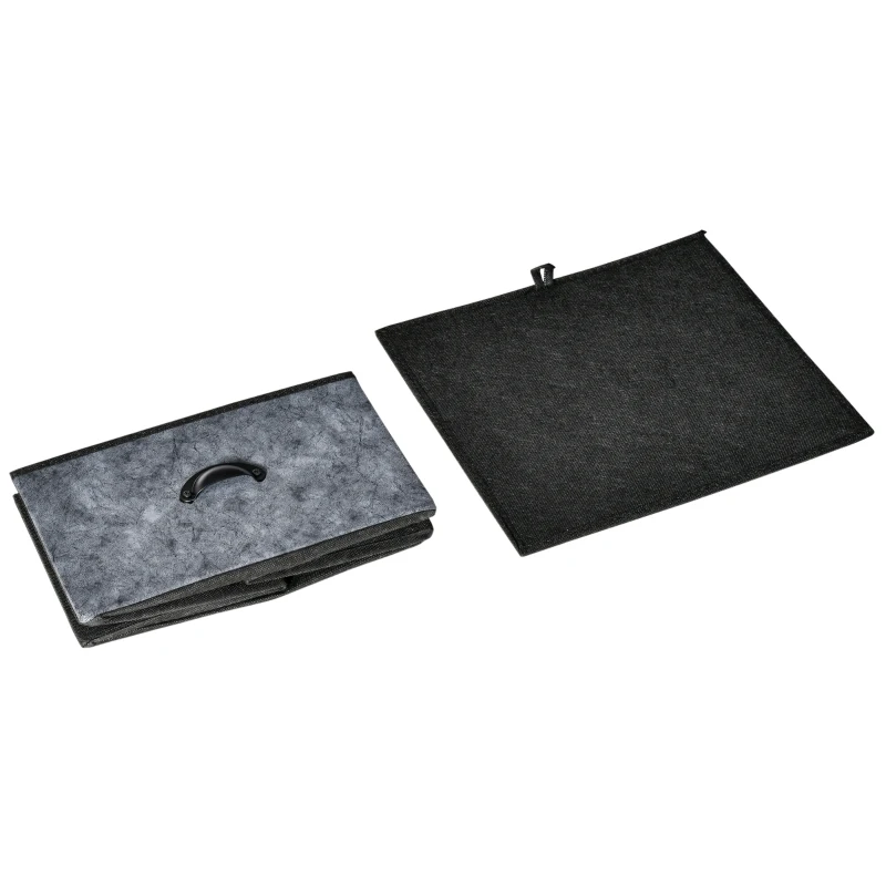 HOMCOM Side Table Industrial End Table Nightstand with Removable Drawer Steel Frame for Living Room Bedroom Entryway Rustic Brown