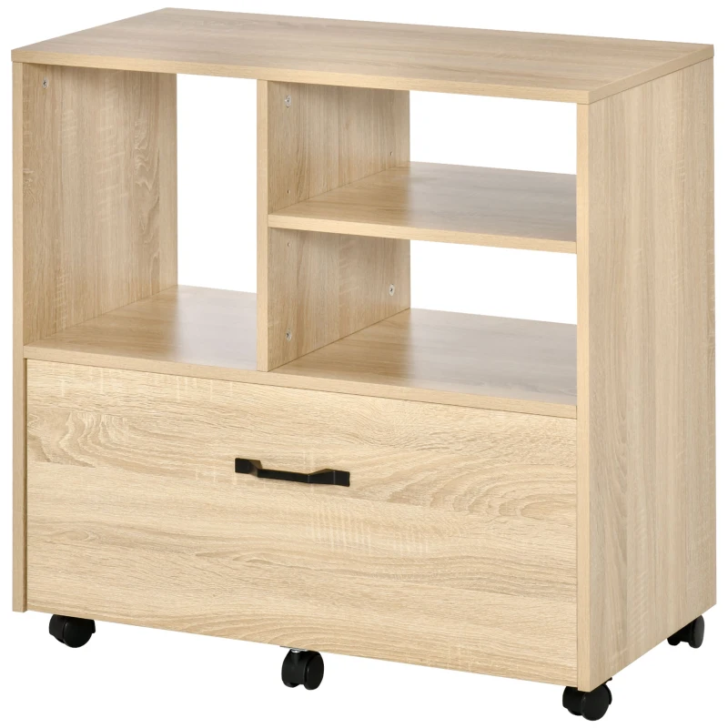 Vinsetto Mobilier Birou – Multifunctional din Lemn cu Suport Imprimanta
