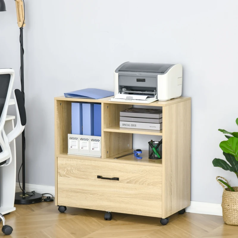Vinsetto Mobilier Birou – Multifunctional din Lemn cu Suport Imprimanta