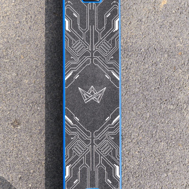 HOMCOM Stunt Scooter für Kinder über 14 Jahre alt Kick Scooter Fun Scooter mit Deck Gummigriffe Hinterradbremse ABEC-7 Kugellagern Aluminium Kunstleder Blau 68 x 46 x 84 cm