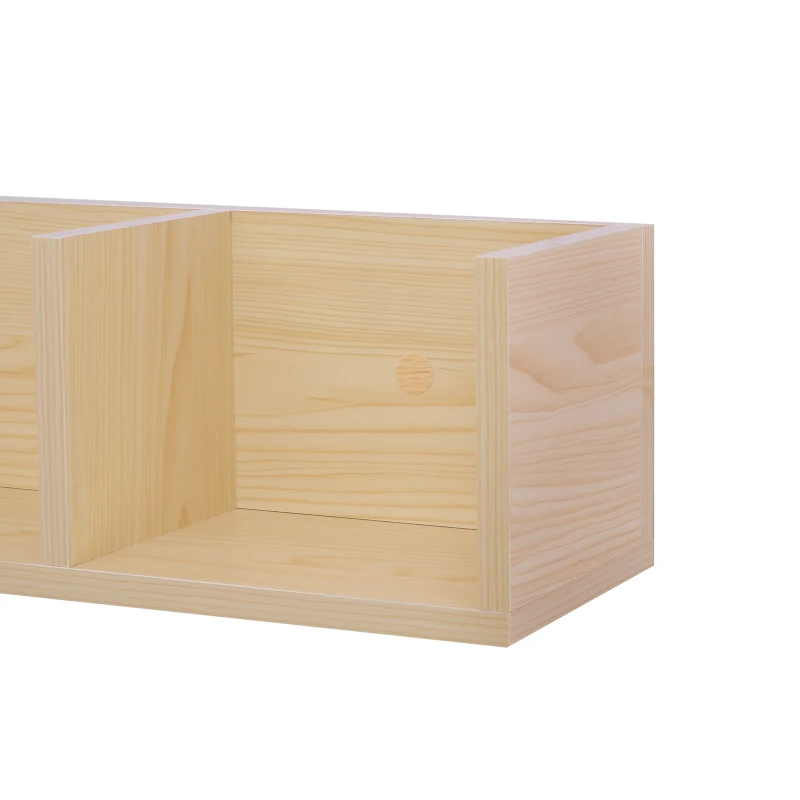 HOMCOM 95Lx17Wx16.5H cm Multi-Media Storage Wooden Shelf