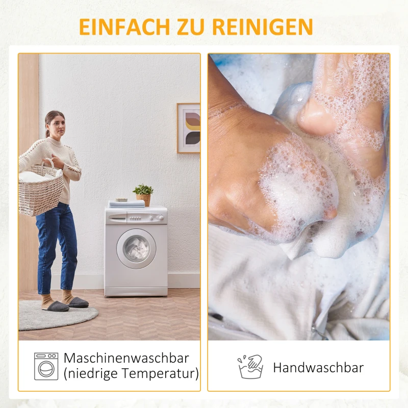 HOMCOM Kuscheldecke 2 x 1,5 m, doppelseitig, leicht & weich, In- und Outdoor, für 2 Personen, grau