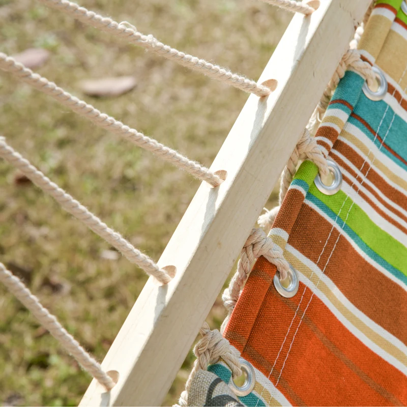 Outsunny hangmat voor 2 personen met kussens tot 150 kg