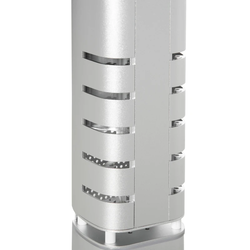 Outsunny Chauffage de terrasse infrarouge électrique chauffage d'appoint sans CO₂ avec poignée de transport indice 12,5 m² IP65 - 1500W dim.  Ø 21L x 75H cm - alliage d'aluminium