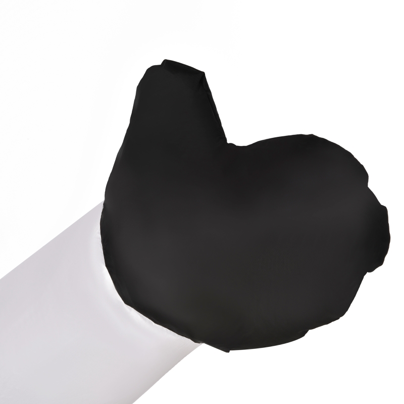 HOMCOM 1,93 m opblaasbare sneeuwpop met 2 modulelampen kerstversiering voor binnen en buiten tuin gazondecoratie feest polyester wit  130 x 72 x 193 cm