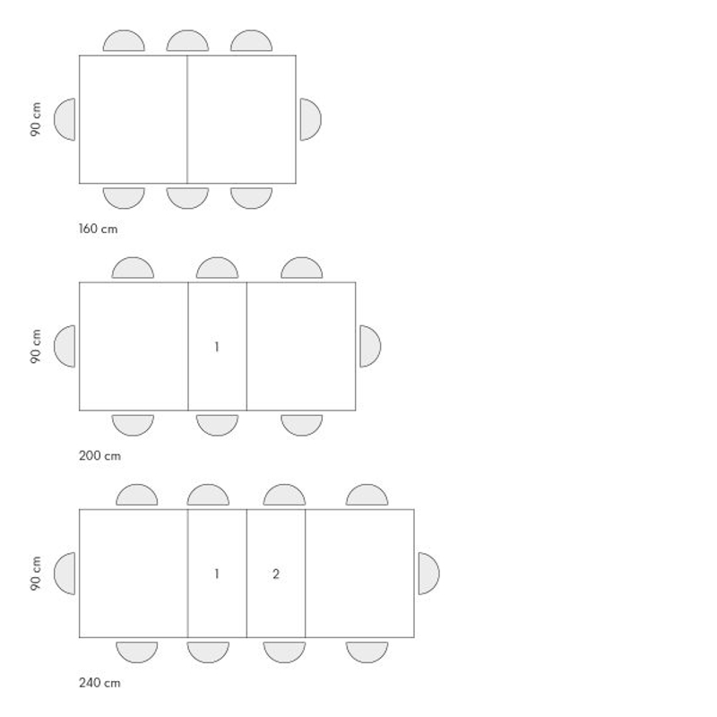 PAZZO DESIGN Tavolo Allungabile con Gambe Incrociate, Made in Italy, 160 x 90 x 74 cm, Rovere rustico con Gamba Bianca