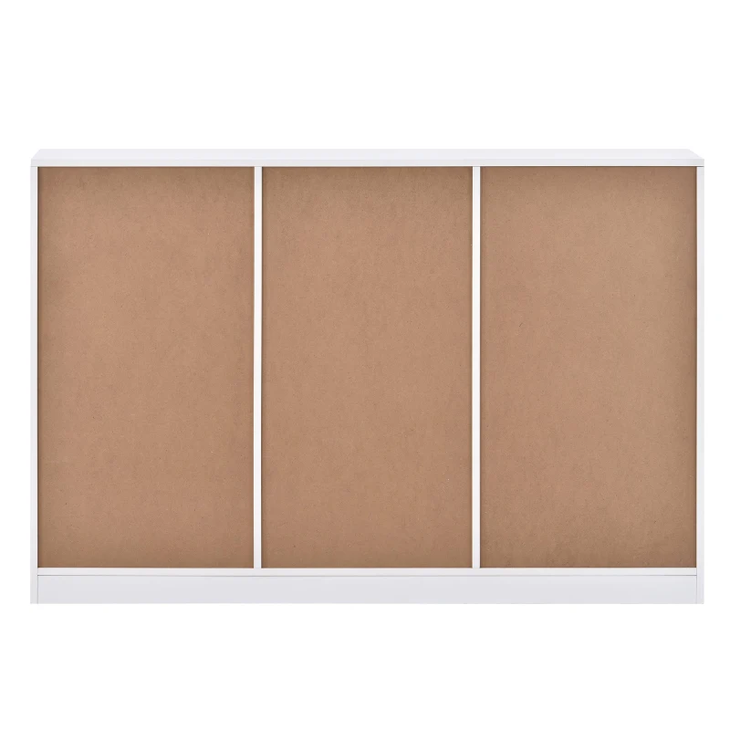 Buffet Moderne Multifonction avec Éclairage RGB, 2 Portes et 4 Tiroirs - Meuble TV Scandinave, Blanc