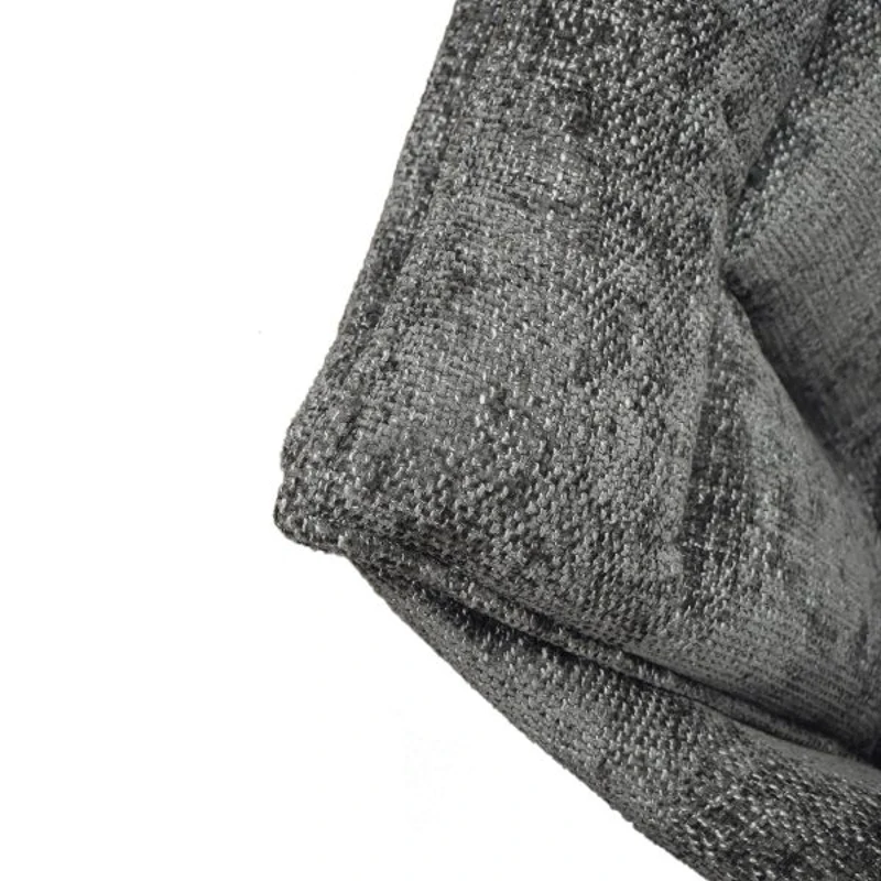 PAZZO DESIGN Sedia Gastone Grigio set da 2 sedie con rivestimento in tessuto e gambe in metallo