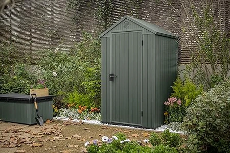 Keter Casetta da Giardino Darwin 4x4, Verde, 125,8 X 117 X 205 h