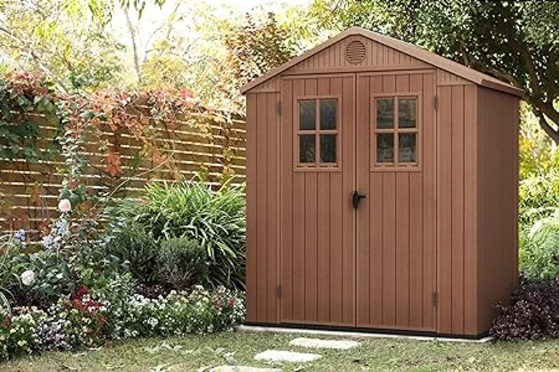 Keter Casetta da Giardino Darwin 6x4, Marrone, 190 X 122 X 221 h