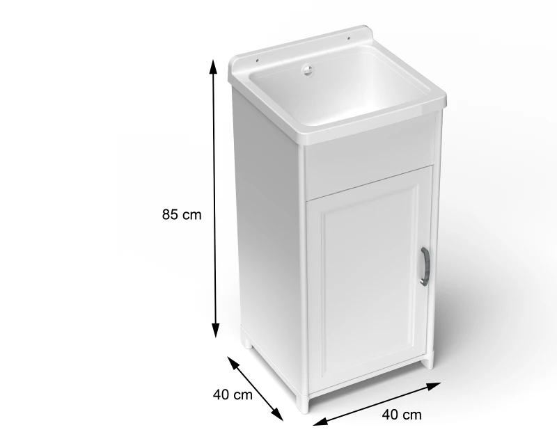 MONGARDI Mini Lavatoio in resina per esterno-interno 40x40x85