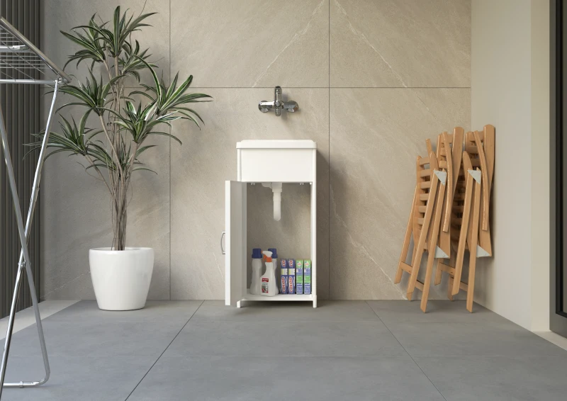 MONGARDI Mini Lavatoio in resina per esterno-interno 40x40x85