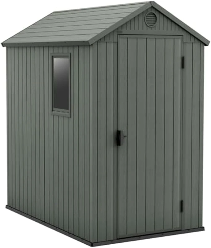 Keter Casetta da Giardino Darwin 4x4, Verde, 125,8 X 117 X 205 h