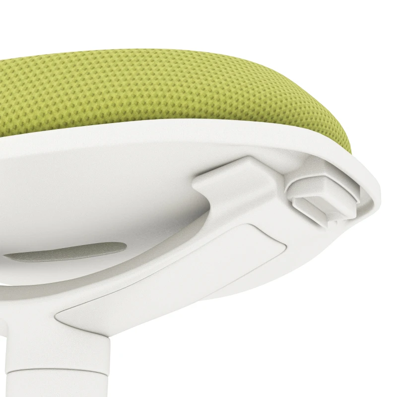 HOMCOM Scaun Ergonomic Reglabil pe Înălțime cu Înclinare 5°, Scaun Modern din Poliester, Spumă și PP, 42,5x35,5x56,5-71,5 cm, Verde