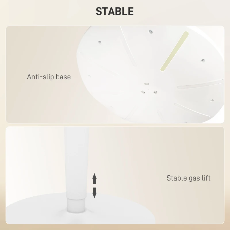 HOMCOM Scaun Ergonomic Reglabil pe Înălțime cu Înclinare 5°, Scaun Modern din Poliester, Spumă și PP, 42,5x35,5x56,5-71,5 cm, Verde