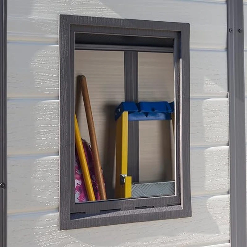 Keter Casetta da Giardino Manor 6x4 Pent, Beige, 183,5 X 111 X 200,5 h