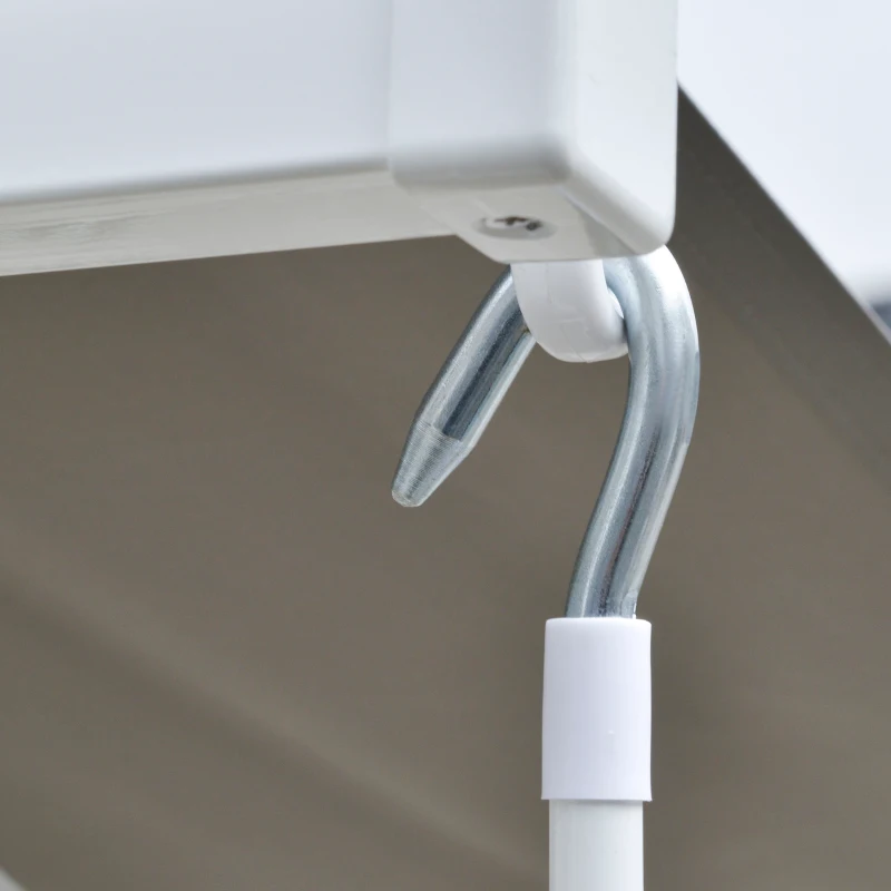 Outsunny Tenda da Sole Avvolgibile a Parete a Braccio Manuale con Manovella per Esterno Tessuto di Poliestere Alluminio 361 × 250cm Grigia