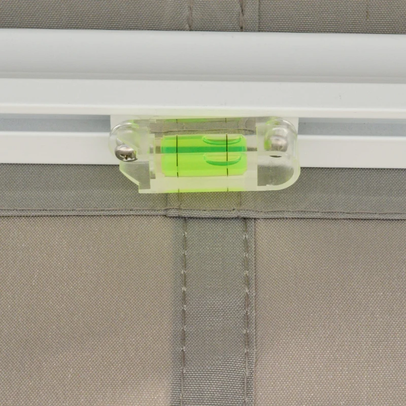 Outsunny Tenda da Sole Avvolgibile a Parete a Braccio Manuale con Manovella per Esterno Tessuto di Poliestere Alluminio 361 × 250cm Grigia