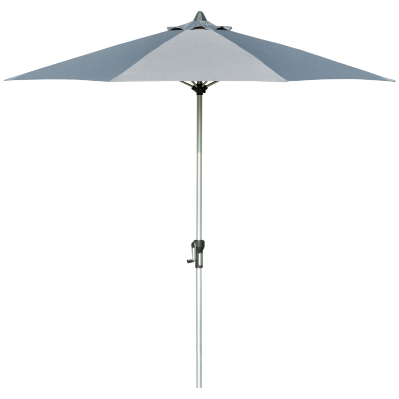 Outsunny 2,7 m Parasol 8 żeber Parasol na taras z ochroną przed słońcem aluminium